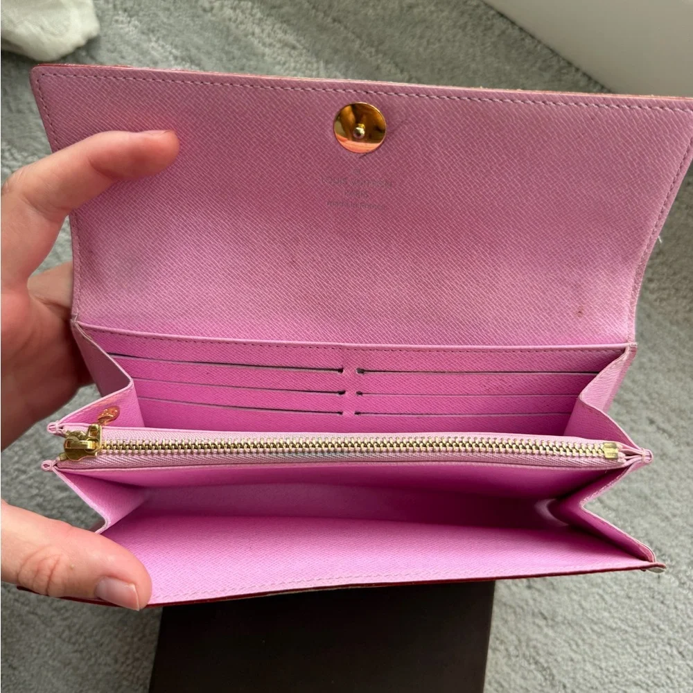 Louis Vuitton White Multicolor Monogram Flap Wallet